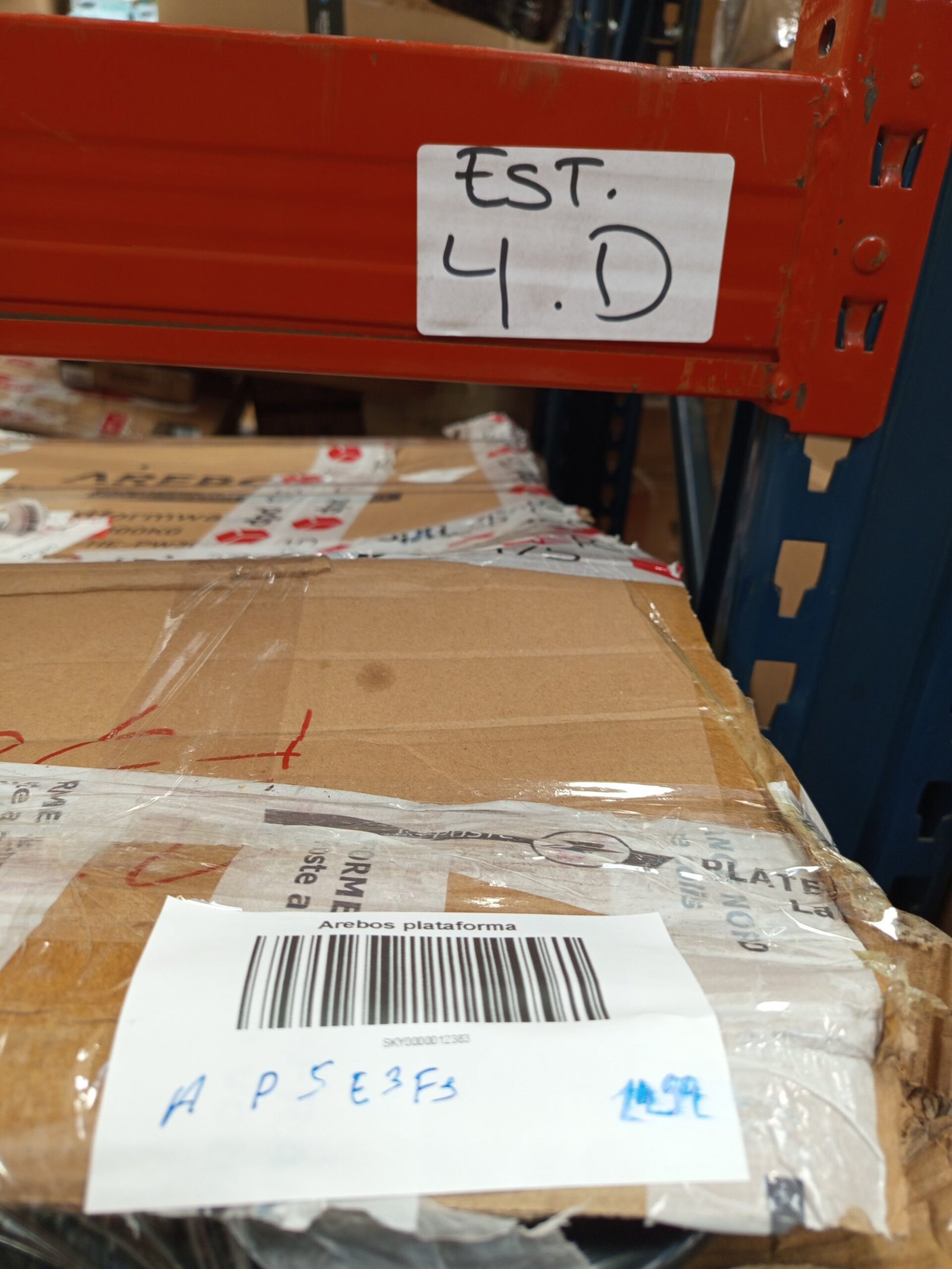 Carro de plataforma 300 kg negro-crema. - Imagen 6