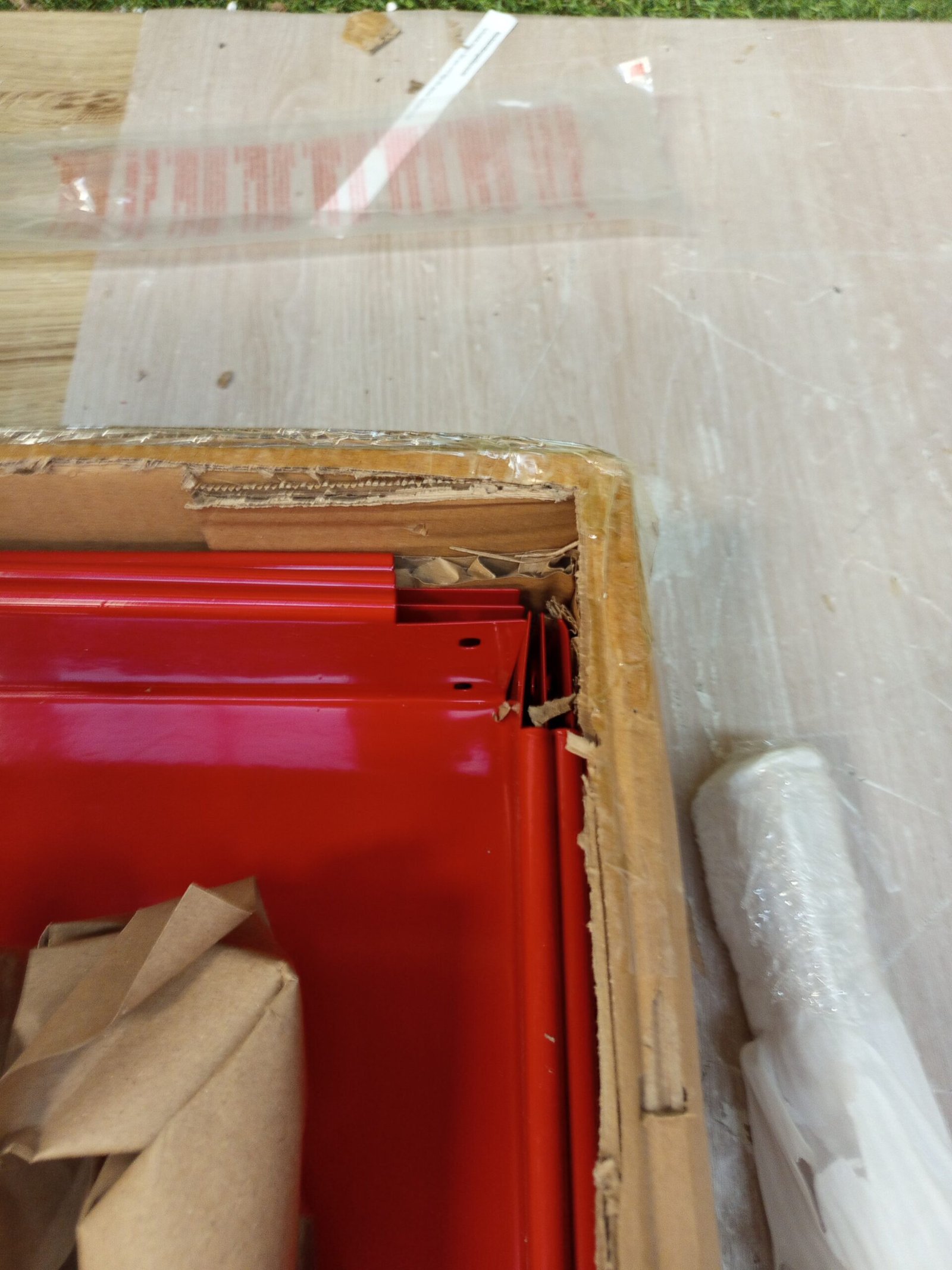 Carro de taller con 3 compartimentos rojo Arebos - Imagen 5