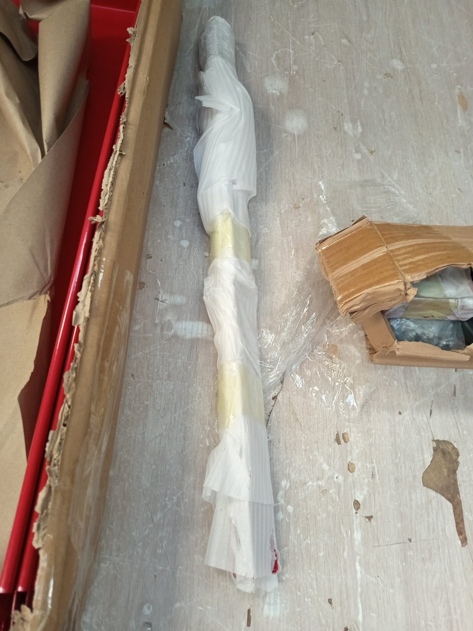 Carro de taller con 3 compartimentos rojo Arebos - Imagen 6