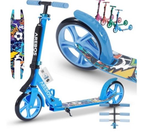 Arebos City Scooter Patinete a Pedales