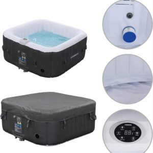 Arebos SPA Hinchable Piscina de hidromasaje