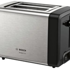 Bosch - Tostador corto, DesignLine, High Lift, 970 W, Acero inoxidable