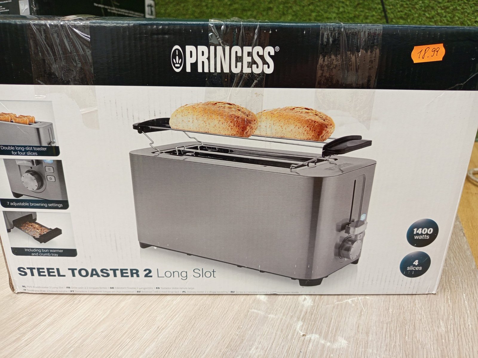 Princess Tostadora de acero con 2 ranuras - Imagen 3