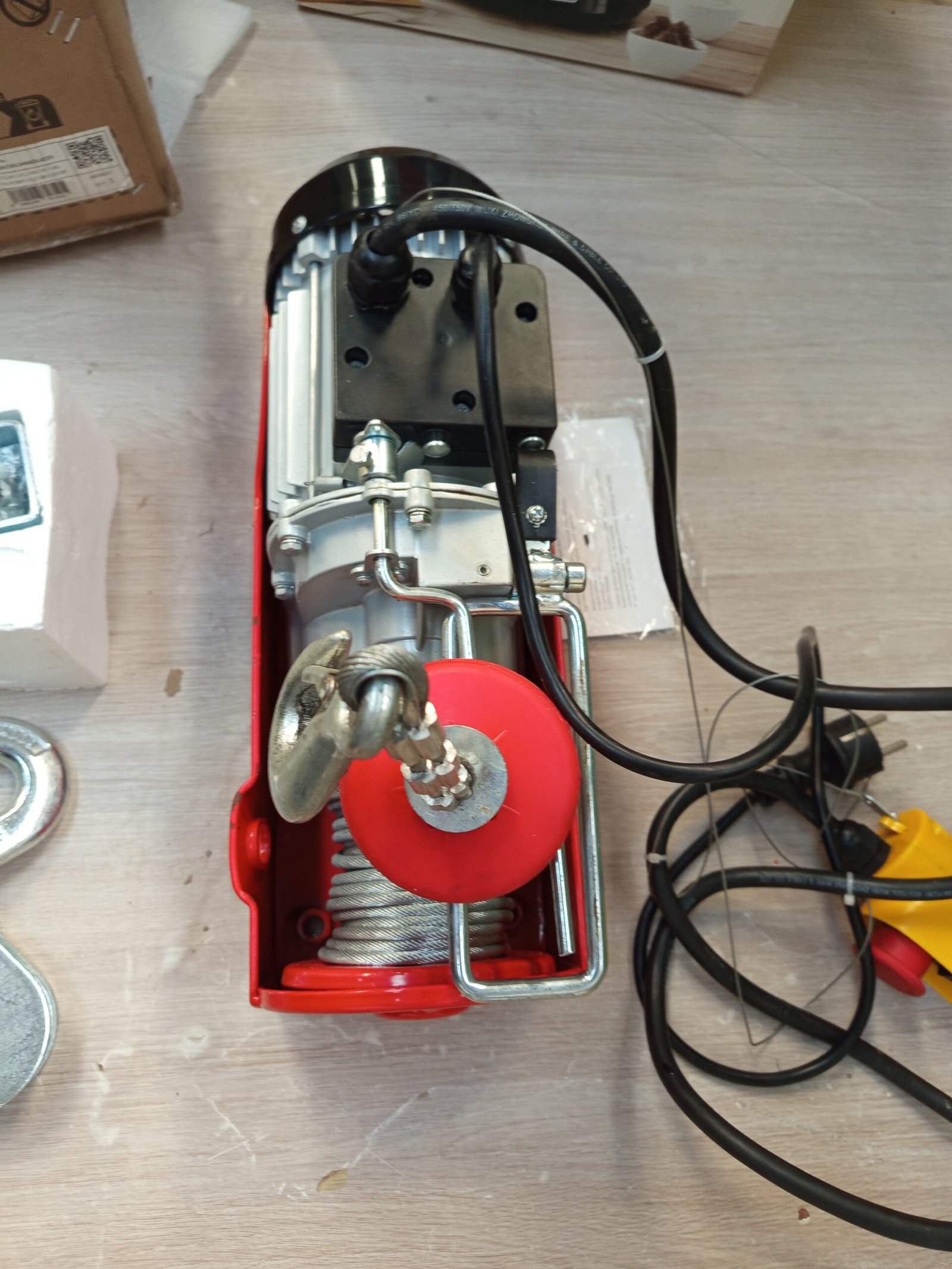 Arebos Polipasto eléctrico cuerda 1000 W - Imagen 3