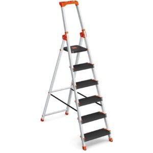 SONGMICS Escalera de 6 Peldaños