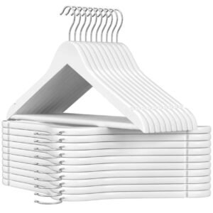 SONGMICS Percha de Madera Maciza