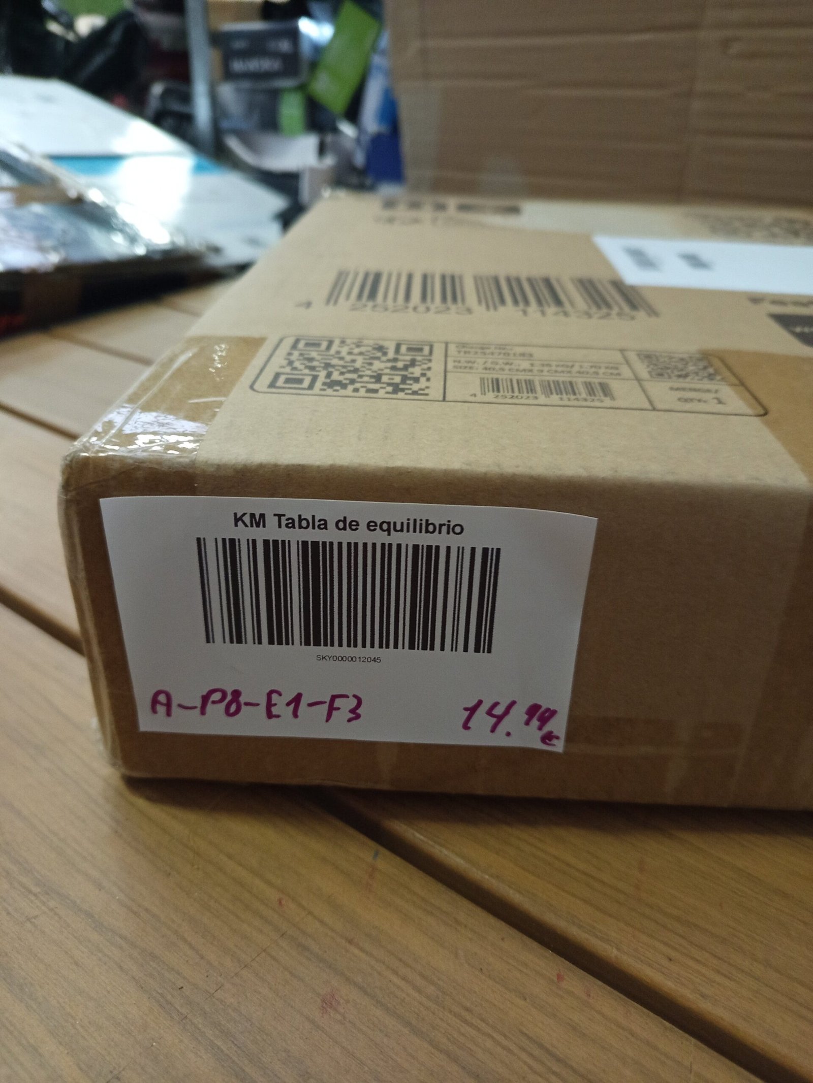 KM-Fit tabla de equilibrio de madera redonda. - Imagen 6