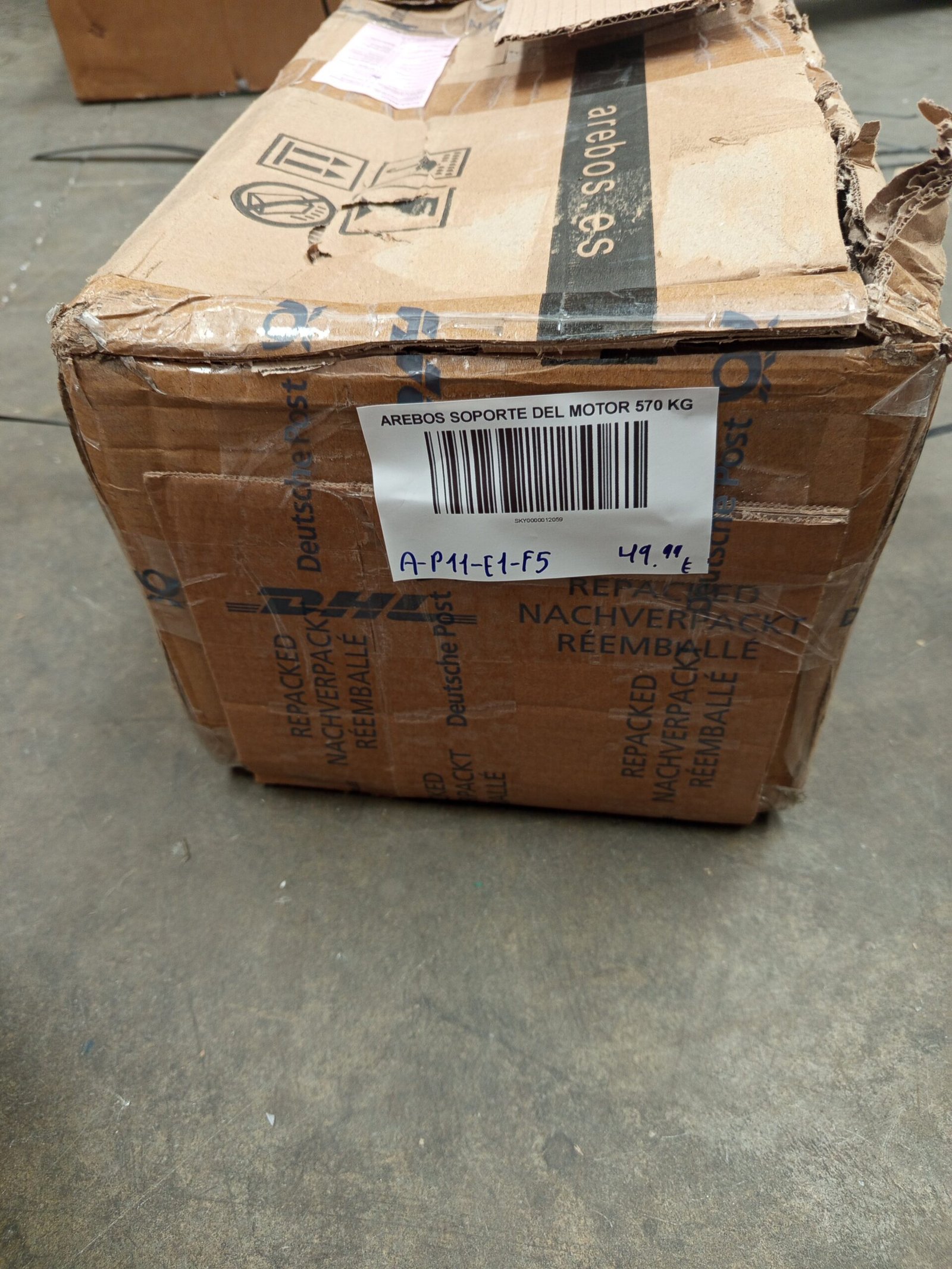 AREBOS Soporte del motor 570 kg - Imagen 11