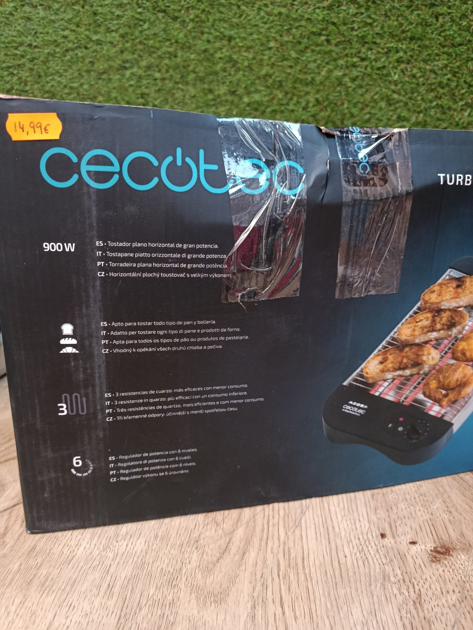 Cecotec Tostador Plano Horizontal Turbo Easytoast Basic, Negro - Imagen 6