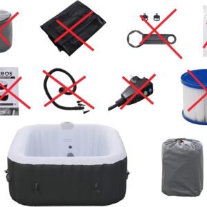 SPA Hinchable - Hidromasaje 154x154cm - Arebos