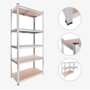 Arebos Estantería 180x75x30cm.