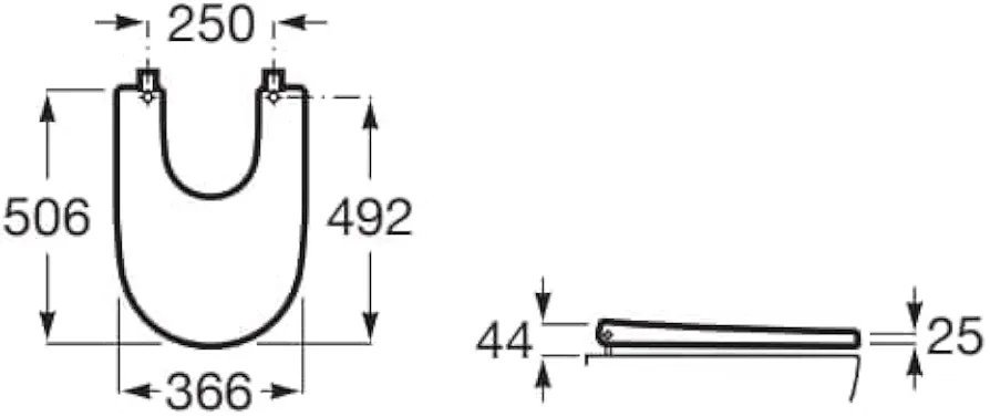 Roca A806E12001 Tapa Bide Supralit, Caída Amortiguada, Coleccion ONA, Blanco - Imagen 2