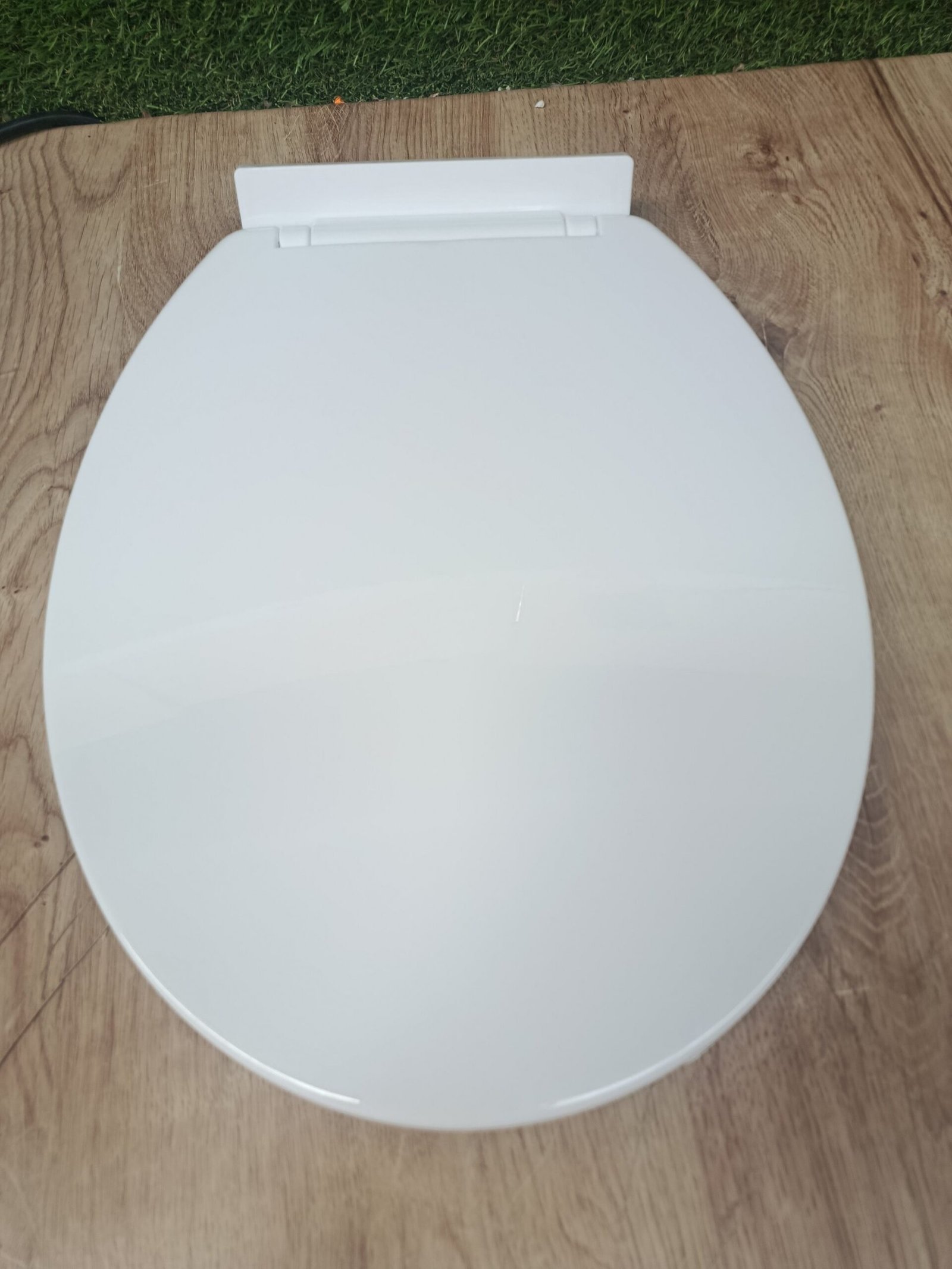 RAM ONLINE Asiento de inodoro de cierre suave blanco - Imagen 2