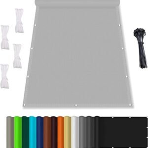 Toldo con asas rectangular de 2,5x5m, color gris