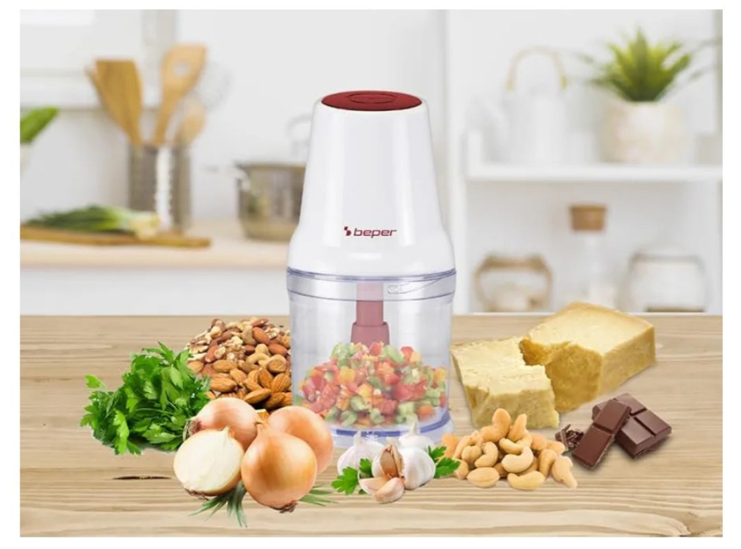 BEPER P102ROB010 Procesador de alimentos de doble cuchilla, 400 W