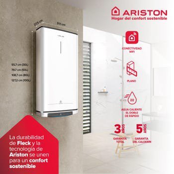 Ariston Velis Pro Wifi Termo Eléctrico 80 Litros Bajo Consumo - Imagen 2