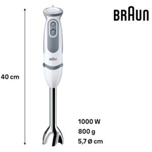 Braun Minipimer 5245 Batidora de Mano, 1000 W