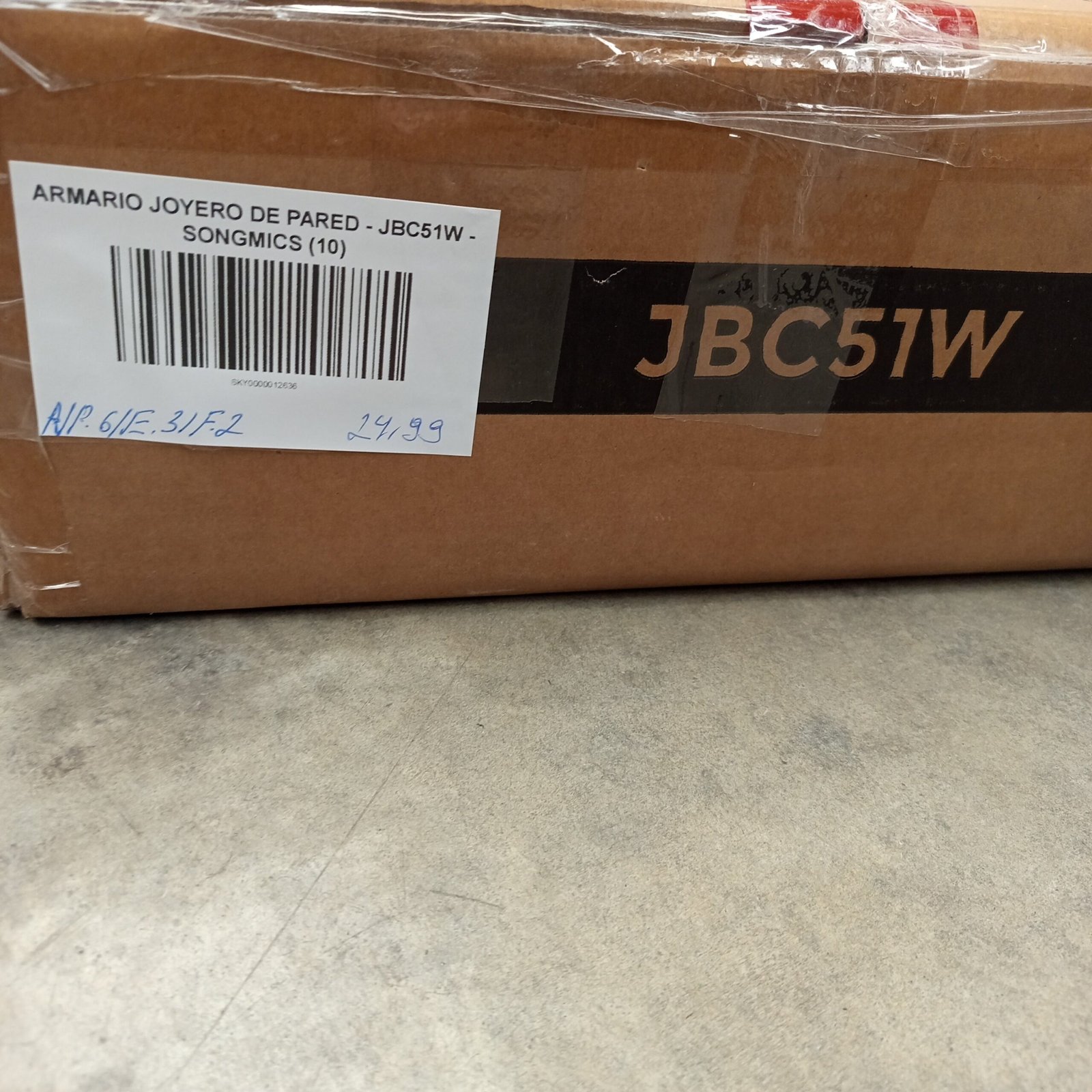 Armario Joyero de Pared - JBC51W - SONGMICS - Imagen 9