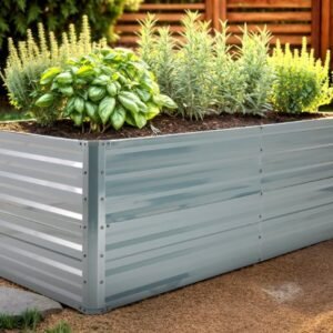 Arebos, Macetero de metal 180 x 90 x 59 cm - antracita.