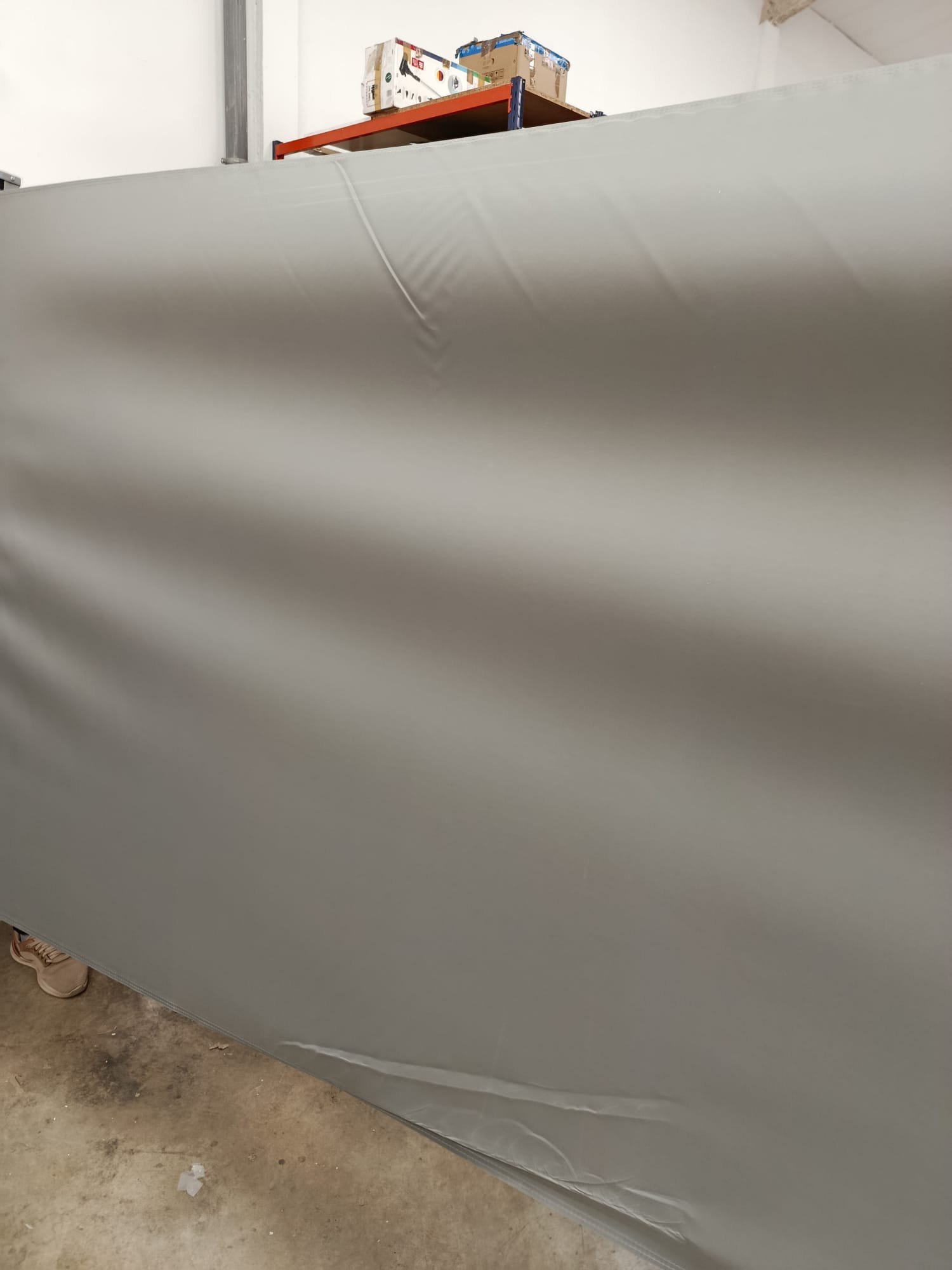 vidaXL Toldo lateral retráctil 150x350 cm gris - Imagen 4