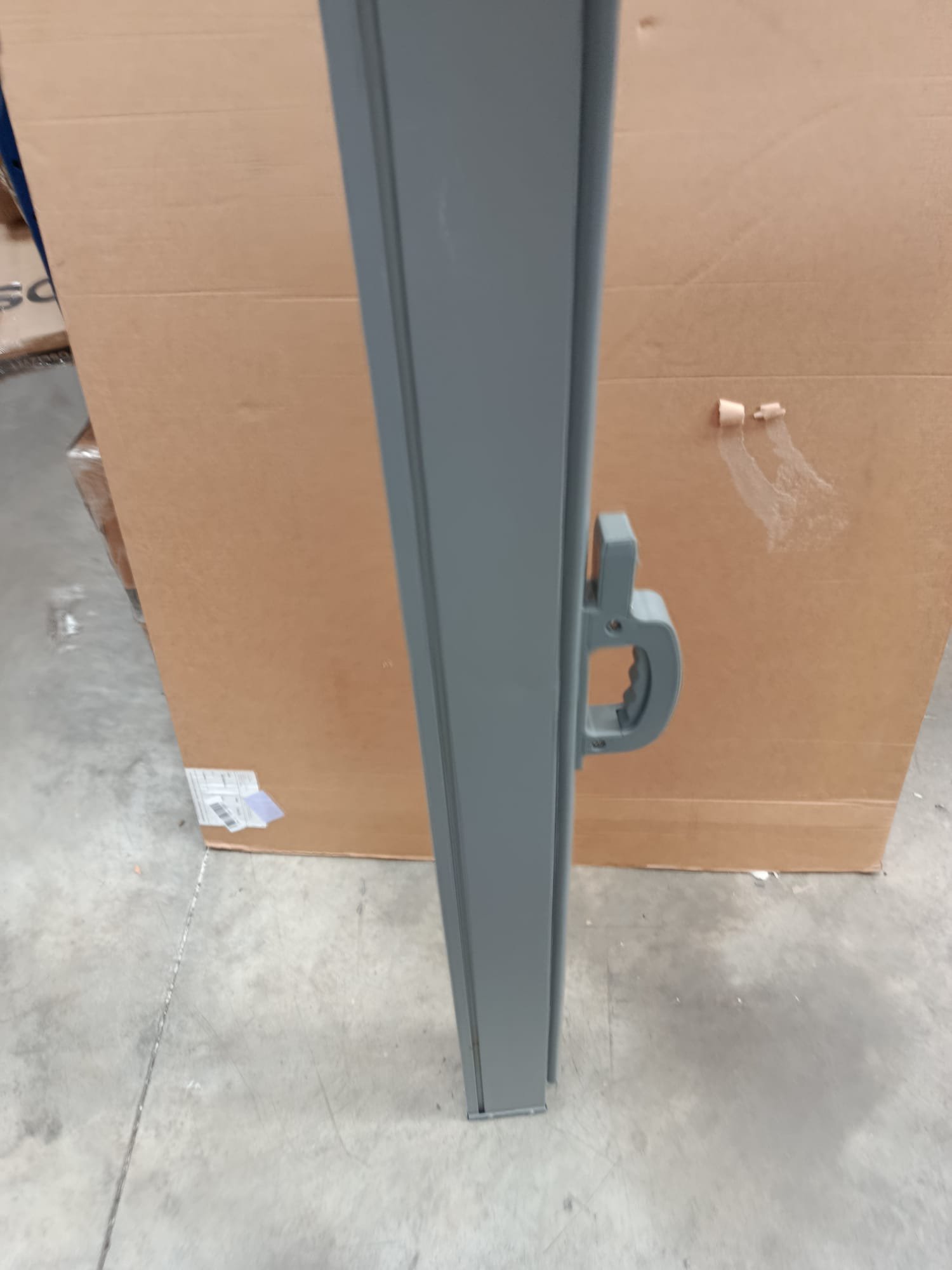 vidaXL Toldo lateral retráctil 150x350 cm gris - Imagen 2