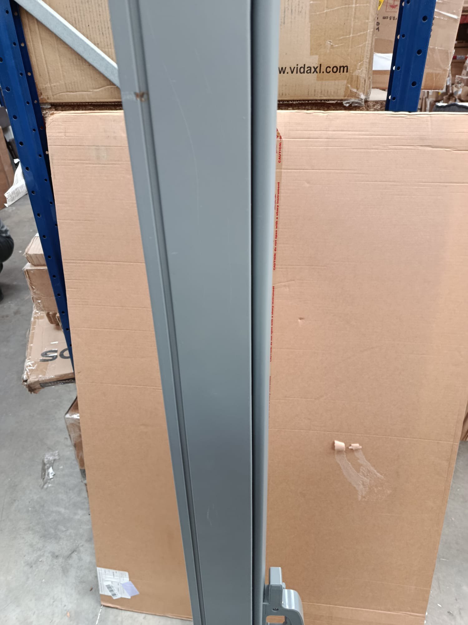 vidaXL Toldo lateral retráctil 150x350 cm gris - Imagen 6