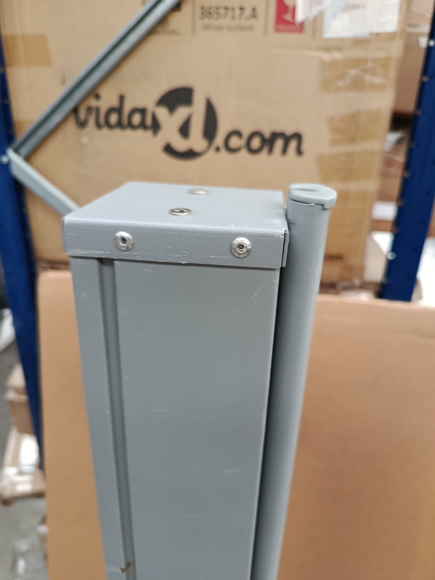 vidaXL Toldo lateral retráctil 150x350 cm gris - Imagen 7