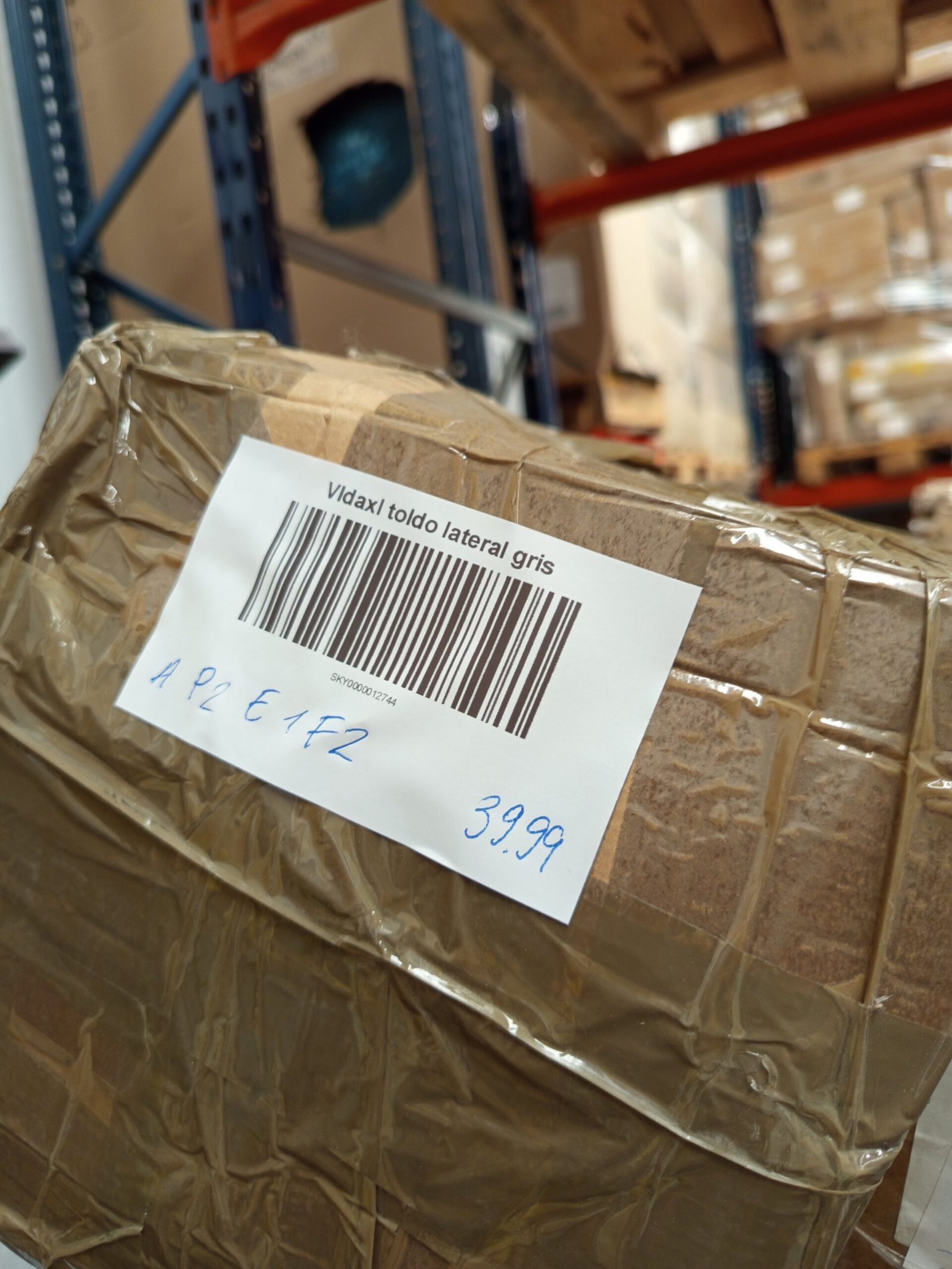 vidaXL Toldo lateral retráctil 150x350 cm gris - Imagen 10