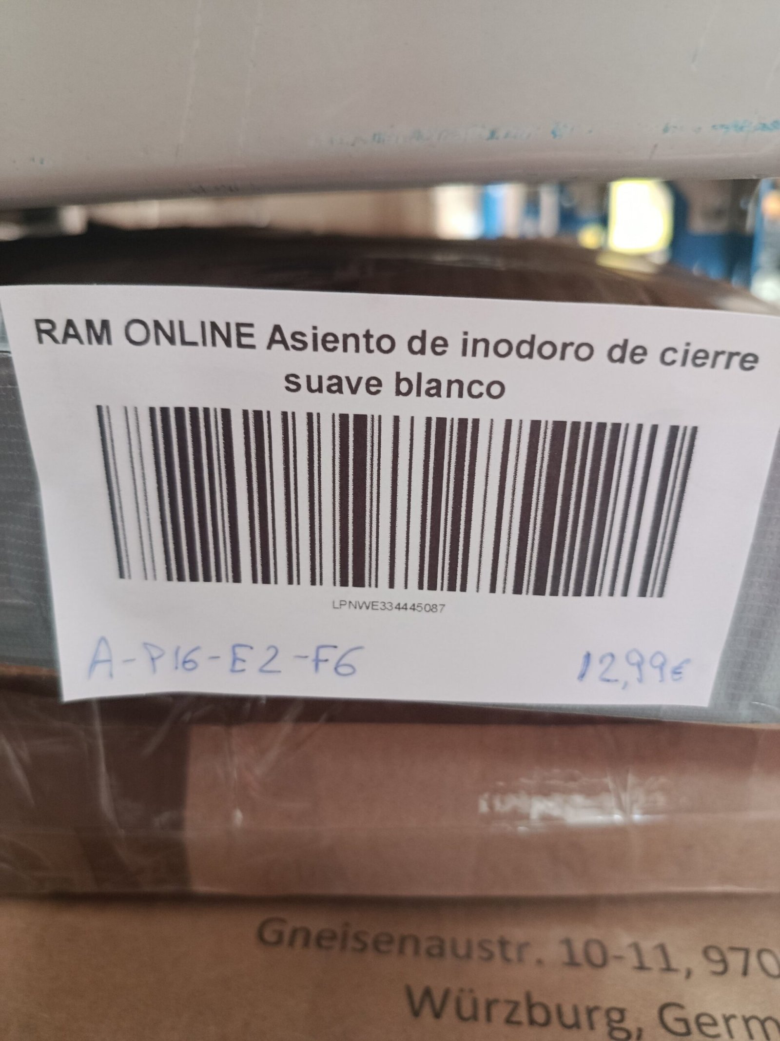 RAM ONLINE Asiento de inodoro de cierre suave blanco - Imagen 7